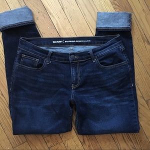 Old Navy Boyfriend skinny jeans crop sz 8